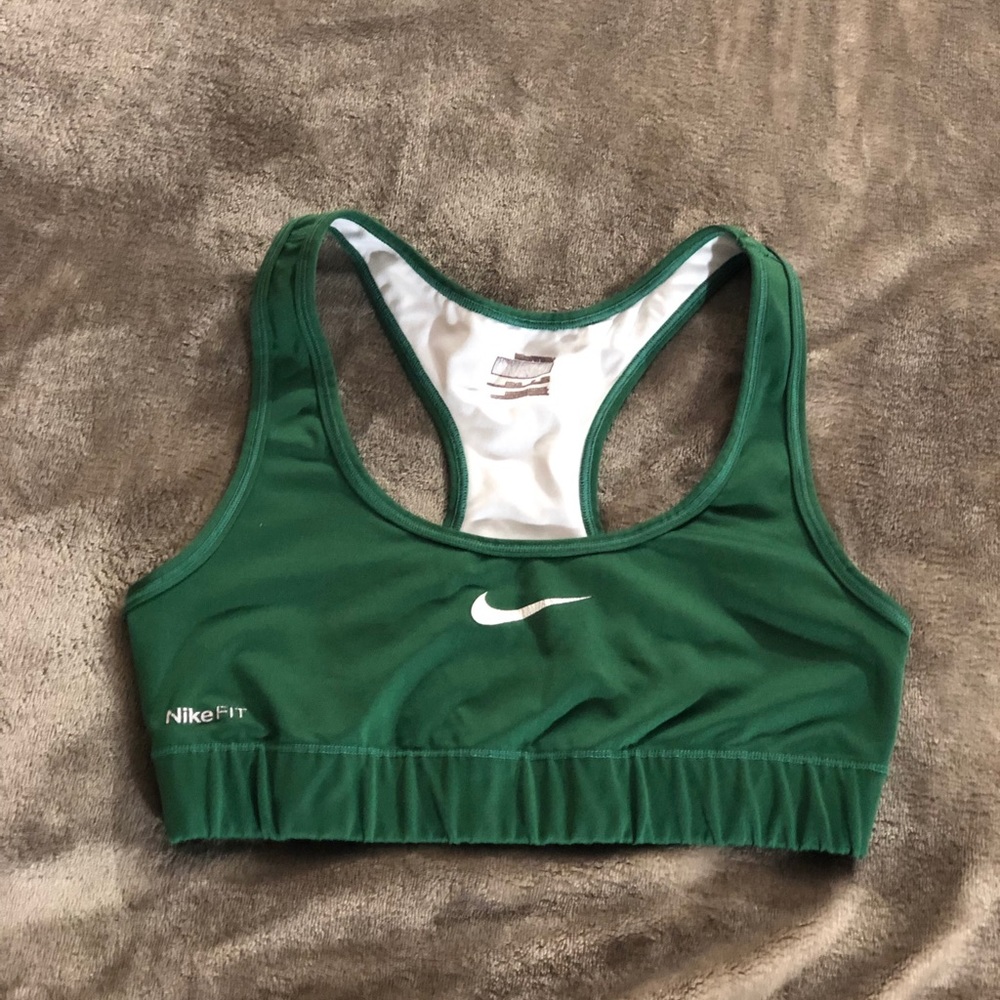 NIKE green sports bra